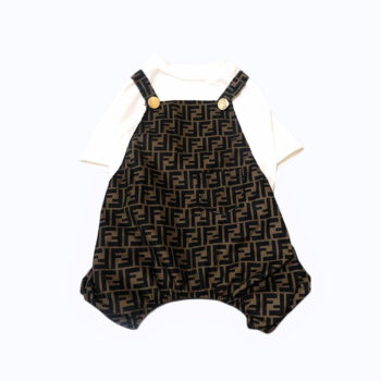 Pawcci Brown Dog Jumpsuit - Chic Canine Couture - 2026 - Puppy Streetwear Shop