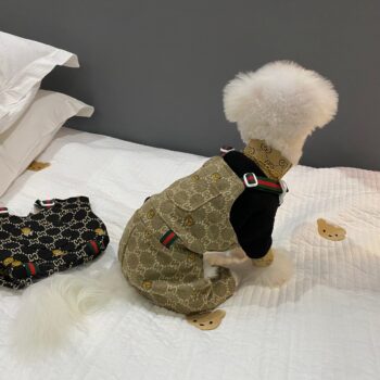 Black Pawcci Dog Jumpsuit - Sleek Canine Fashion - 2025 - Puppy Streetwear Shop