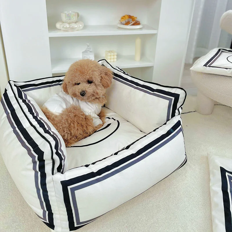 Chanel dog clearance bed