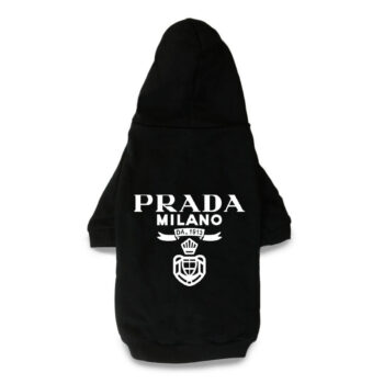 Prada-Inspired Luxury Dog Hoodies - Trendy Puppy Streetwear - 2025 - Puppy Streetwear Shop