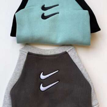 Blue & Black Nike Logo Dog Sweatshirt | Designer Puppy Apparel - 2025 - Puppy Streetwear Shop