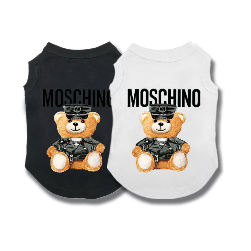 Designer Dog Vest Moschino - 2024 - Puppy Streetwear Shop