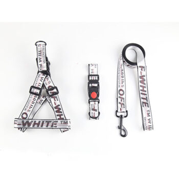Dog Collar Harness Off White - 2025 - Puppy Streetwear Shop