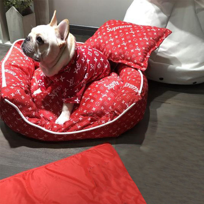 Designer Dog Bed Supreme Louis Vuitton - 2023 - Puppy Streetwear Shop