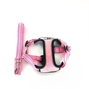 Dog Harness and Leash Chanel Pink - 2026 - Puppy Streetwear Shop