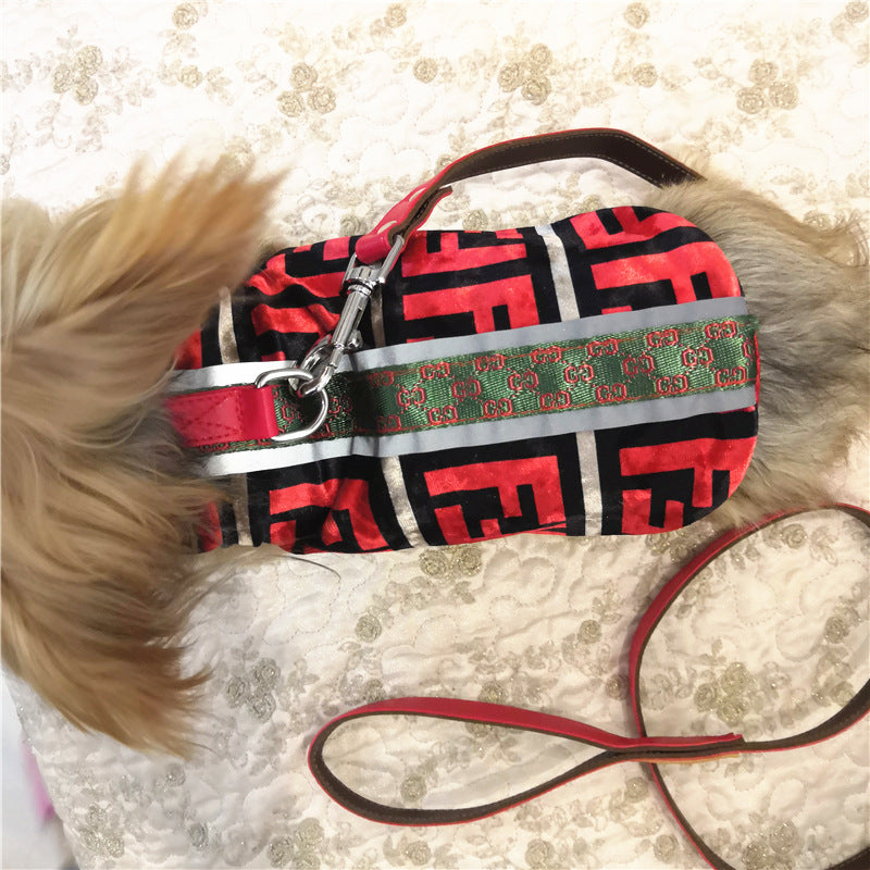 Designer Dog Collar Harness Fendi - 2024 - Puppy Streetwear Shop