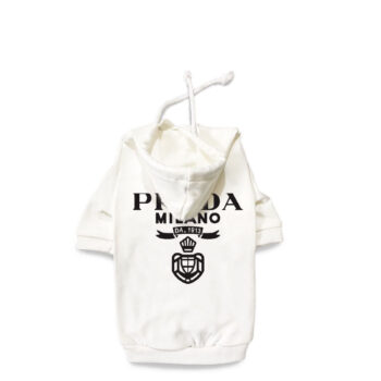 Prada-Inspired Luxury Dog Hoodies - Trendy Puppy Streetwear - 2025 - Puppy Streetwear Shop