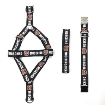 Dog Collar Harness Moschino - 2025 - Puppy Streetwear Shop