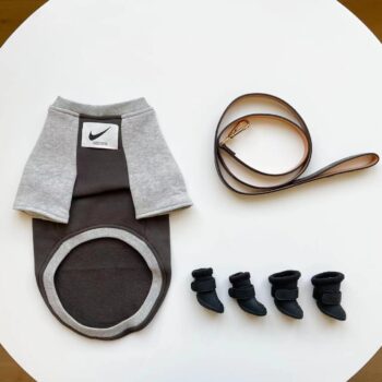 Blue & Black Nike Logo Dog Sweatshirt | Designer Puppy Apparel - 2025 - Puppy Streetwear Shop