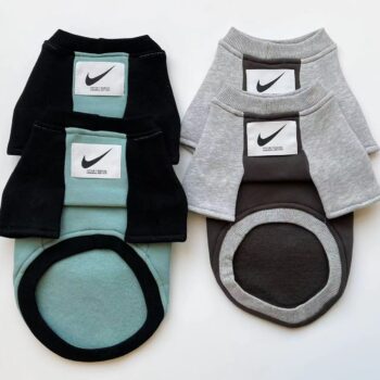 Blue & Black Nike Logo Dog Sweatshirt | Designer Puppy Apparel - 2025 - Puppy Streetwear Shop