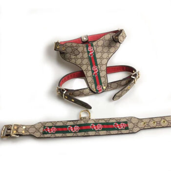 Dog Collar Harness Louis Pawtton - 2025 - Puppy Streetwear Shop