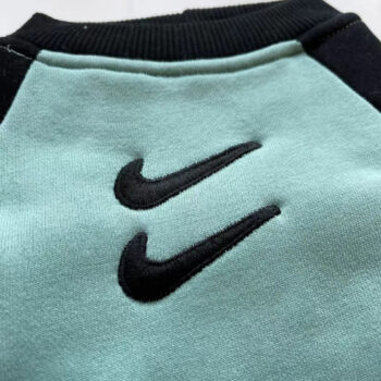 Blue & Black Nike Logo Dog Sweatshirt | Designer Puppy Apparel - 2025 - Puppy Streetwear Shop