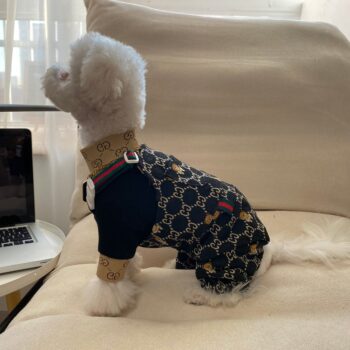 Black Pawcci Dog Jumpsuit - Sleek Canine Fashion - 2025 - Puppy Streetwear Shop