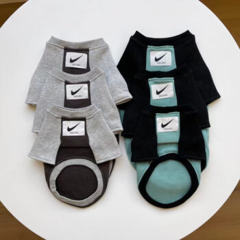Blue & Black Nike Logo Dog Sweatshirt | Designer Puppy Apparel - 2025 - Puppy Streetwear Shop