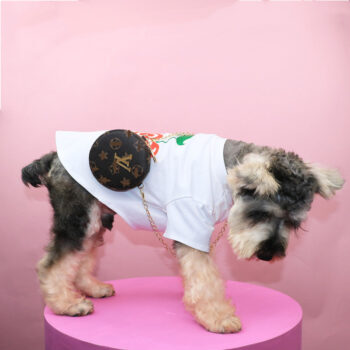 LV Marron Dog Backpack - Fashion-Forward Canine Luxury - 2025 - Puppy Streetwear Shop