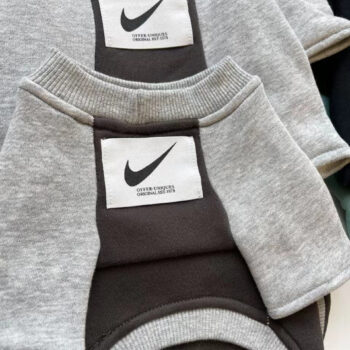 Blue & Black Nike Logo Dog Sweatshirt | Designer Puppy Apparel - 2025 - Puppy Streetwear Shop