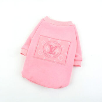 Chic Pink Louis Pawtton-Inspired Dog Sweatshirt - 2025 - Puppy Streetwear Shop