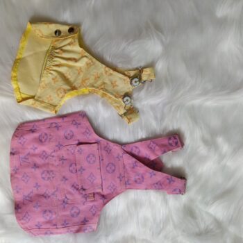 Yellow Louis Pawtton Dog Jumpsuit - Vibrant Canine Luxury - 2025 - Puppy Streetwear Shop