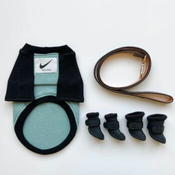 Blue & Black Nike Logo Dog Sweatshirt | Designer Puppy Apparel - 2025 - Puppy Streetwear Shop