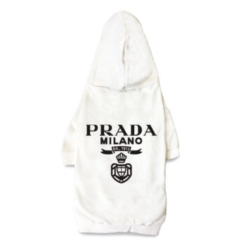 Prada-Inspired Luxury Dog Hoodies - Trendy Puppy Streetwear - 2025 - Puppy Streetwear Shop