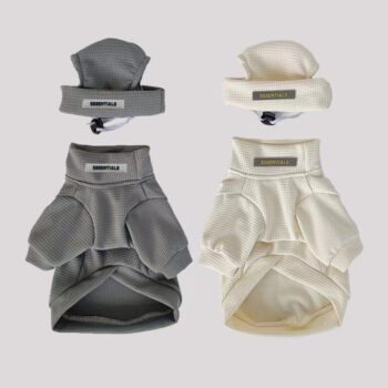 Essentials Dog Sweatshirt with Hat | Designer-Inspired Puppy Gear - 2025 - Puppy Streetwear Shop