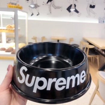 Elevated Pet Dining: Supreme Dog Bowl - 2025 - Puppy Streetwear Shop