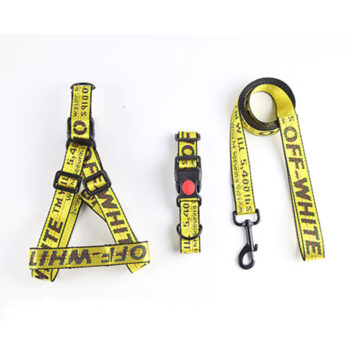 Dog Collar Harness Off White - 2025 - Puppy Streetwear Shop