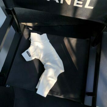 Chanel White Dog Jumpsuit - Pinnacle of Puppy Fashion - 2026 - Puppy Streetwear Shop