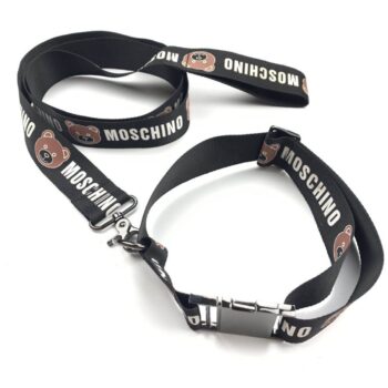 Dog Collar Harness Moschino - 2025 - Puppy Streetwear Shop