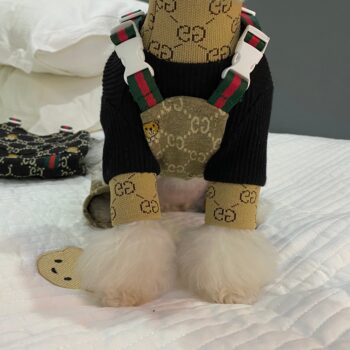 Black Pawcci Dog Jumpsuit - Sleek Canine Fashion - 2025 - Puppy Streetwear Shop